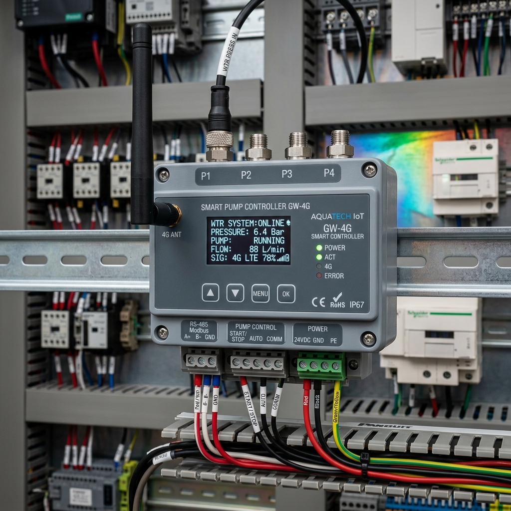 Industrial Smart Pump Controller & Monitoring Gateway