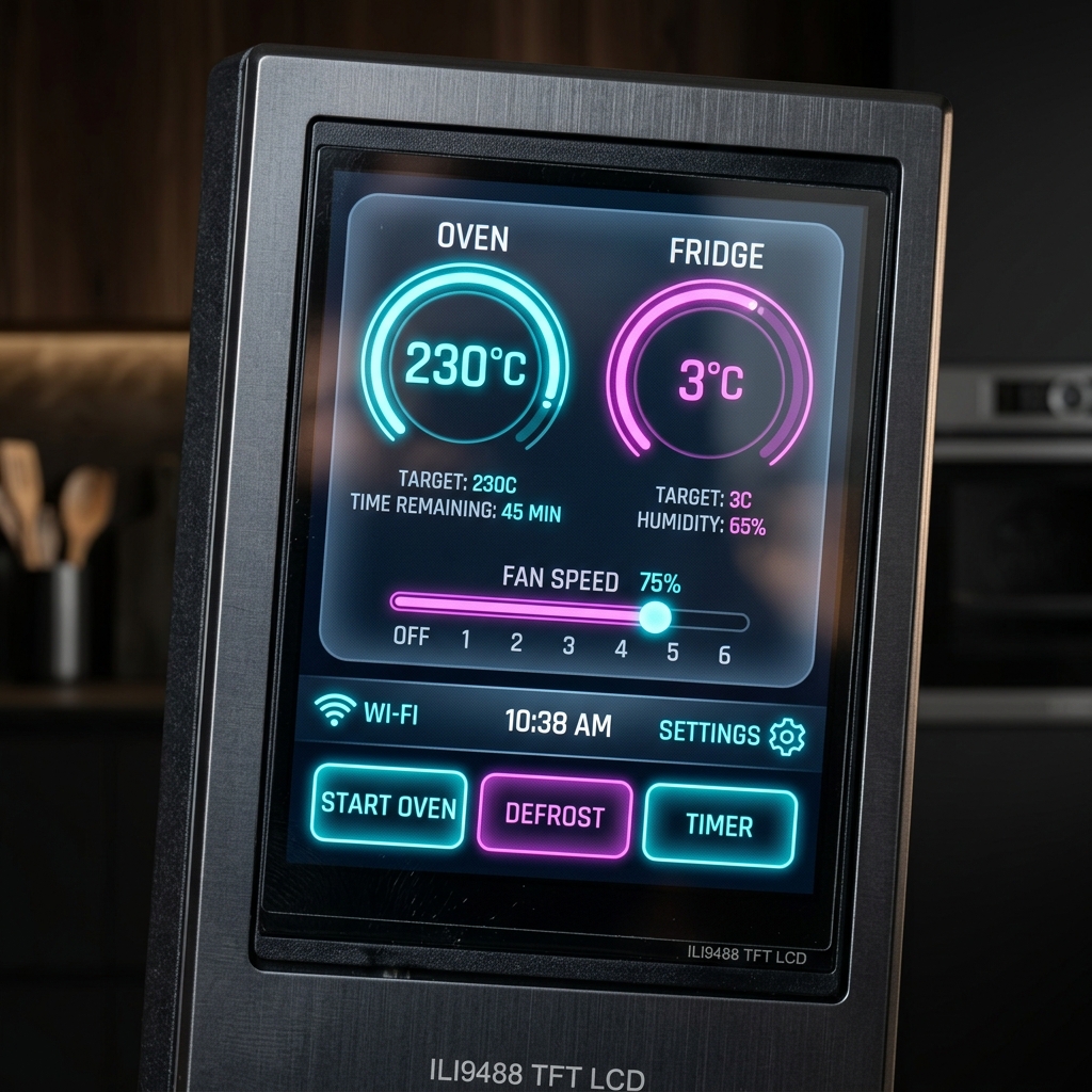 Smart Appliance TFT Touch Display Interface